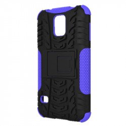 Samsung Galaxy S5 Rugged Hybrid Case Stand (Purple)